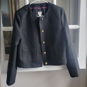 Chic J. Crew Black Tweed Jacket